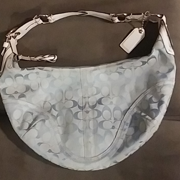 Coach Handbags - Coach Lt. Blue Shoulder